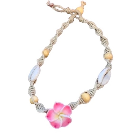 unbranded Jewelry - NEW Artesian Tropical Hemp Cord Hawaiian Anklet Plus Size Curvy